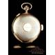 Reloj de Bolsillo Antiguo de Oro de 18K. Sonería a Minutos y Cronómetro. Suiza, Circa 1900