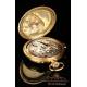 Antique 18K Gold Pocket Watch. Minute Repeater. Chronometer. Switzerland, Circa 1900