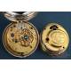 Antique D. Rivers Verge-Fusee Pocket Watch. Two Silver Cases. England, London, 1779