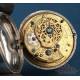 Antique D. Rivers Verge-Fusee Pocket Watch. Two Silver Cases. England, London, 1779