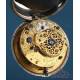 Antique D. Rivers Verge-Fusee Pocket Watch. Two Silver Cases. England, London, 1779