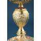 Gorgeous Antique Gilt-Silver Chalice and Paten. France, 19th Century