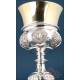 Antique Spanish Silver Chalice. Rovira. Barcelona, Ca. 1900