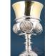 Antique Spanish Silver Chalice. Rovira. Barcelona, Ca. 1900