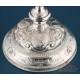 Large Antique Silver Chalice and Paten. 31 cm. France, 19th Century