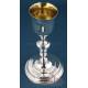 Antique Spanish Silver Chalice. Madrid, Spain, 1888