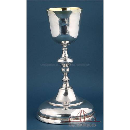 Antique Spanish Silver Chalice. Aspiazu. San Sebastian. Spain, Circa 1790
