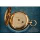 Fine 18K-Gold Cylinder Ladies Pocket Watch. France, Circa 1870