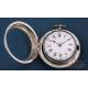 Antique Verge-Fusee Pocket Watch. Double Casing and Silver Key. J. Richards, London, 1785