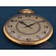 Antiguo Reloj de Bolsillo Longines Ultrafino. Oro 18K y Zafiros. Suiza, Circa 1930
