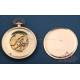 Antique Ultrafine Longines Pocket Watch. 18K Gold and Sapphires. Switzerland, Circa 1930