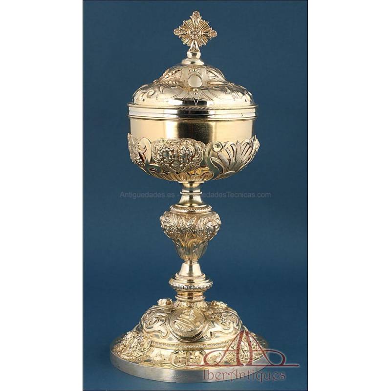 Amazing Antique Gilt Silver Ciborium. Dejean. France, Circa 1850