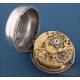 Antique Verge-Fusee Pocket Watch. 2 Silver Cases. Ellicot, London, Circa 1770