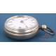 Antique Silver-Plated Metal Verge-Fusee Pocket Watch. Garret, London, Circa 1800