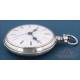 Reloj de Bolsillo Dúplex Inglés Antiguo Para el Mercado Chino. Plata. Circa 1800