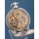 Reloj de Bolsillo Dúplex Inglés Antiguo Para el Mercado Chino. Plata. Circa 1800