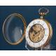 Precioso Reloj Catalino de Bolsillo Antiguo Francés. Guérin à Lille. C. 1820