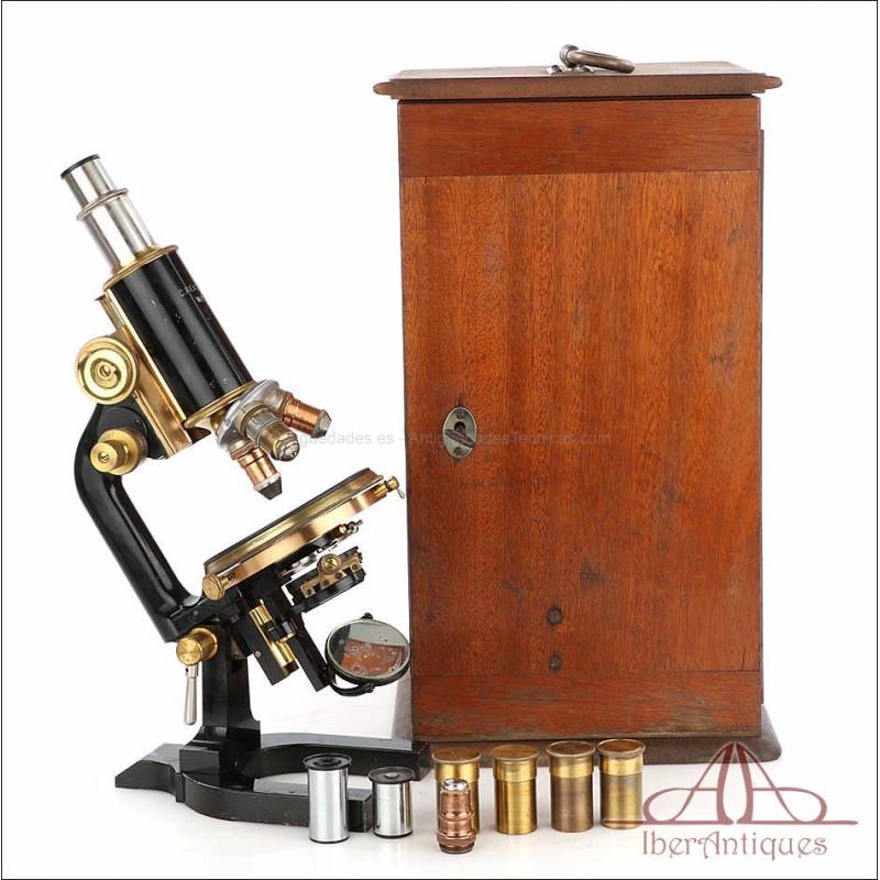 Antique Reichert Monocular Microscope. Vienna, circa 1920