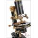 Antique Carl Zeiss Jena Jug-Handle Microscope. Germany, Circa 1920