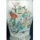 Importante Pareja de Jarrones de Porcelana China Antigua. 60 cms. Periodo Qing. S. XIX