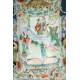 Importante Pareja de Jarrones de Porcelana China Antigua. 60 cms. Periodo Qing. S. XIX