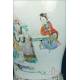 Importante Pareja de Jarrones de Porcelana China Antigua. 60 cms. Periodo Qing. S. XIX