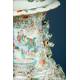 Importante Pareja de Jarrones de Porcelana China Antigua. 60 cms. Periodo Qing. S. XIX