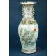 Importante Pareja de Jarrones de Porcelana China Antigua. 60 cms. Periodo Qing. S. XIX