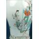 Importante Pareja de Jarrones de Porcelana China Antigua. 60 cms. Periodo Qing. S. XIX