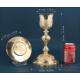 Striking Gilt-Silver Chalice and Paten Set. France, Circa 1880