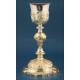 Striking Gilt-Silver Chalice and Paten Set. France, Circa 1880