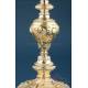 Striking Gilt-Silver Chalice and Paten Set. France, Circa 1880