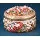 Importante Cofre Antiguo en Porcelana de Capodimonte. Nápoles, Italia, Circa 1800
