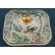 Preciosa Fuente con Tapa de Porcelana China Antigua. Qing. S. XIX