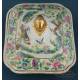 Preciosa Fuente con Tapa de Porcelana China Antigua. Qing. S. XIX