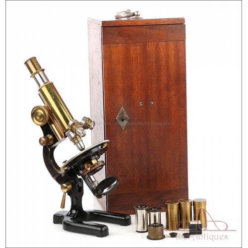 Antique Seibert Wetzlar Monocular Microscope. Germany, Circa 1920
