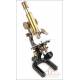 Antique Seibert Wetzlar Monocular Microscope. Germany, Circa 1920