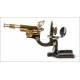 Antique Seibert Wetzlar Monocular Microscope. Germany, Circa 1920