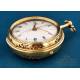 Rare Early Gold Cylinder Pocket Watch with 1/8th Repeating. England, c. 1770