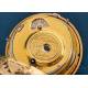 Rare Early Gold Cylinder Pocket Watch with 1/8th Repeating. England, c. 1770