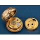 Rare Early Gold Cylinder Pocket Watch with 1/8th Repeating. England, c. 1770