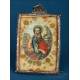 Antique Italian portable reliquary with double image in Silver Piece. 17th-18th C.