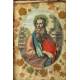Antiguo Relicario en Plata con Doble Imagen. Italia. Siglo XVII-XVIII