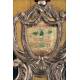 Antique Spanish reliquary with relics of saints and Holy Cross, circa 1850