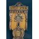 Antique Spanish reliquary with relics of saints and Holy Cross, circa 1850