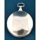 Rare Silver Verge Fusee Pocket Watch with Day and Month Calendar, France, 1820