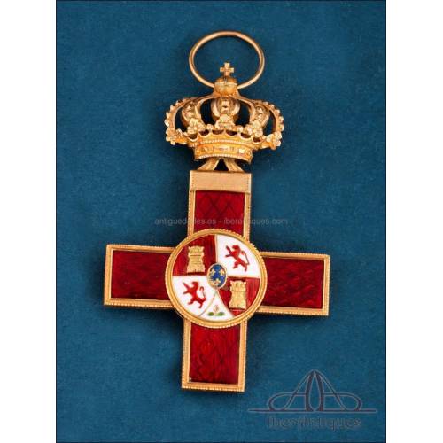 Knight's Cross of Military Merit, Red Distinction. Era of Alfonso XIII, Spain