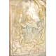 Placa de nácar o madreperla antigua con Santa Teresa de Jesús