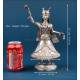 Solid silver Hindu figure, deity or ritual dancer, India or Nepal, ca. 1960s