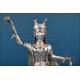 Solid silver Hindu figure, deity or ritual dancer, India or Nepal, ca. 1960s